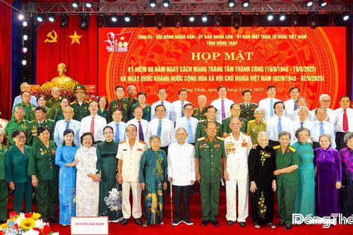 Đồng Tháp: Họp mặt Kỷ niệm 80 năm Ngày Cách mạng Tháng Tám thành công và Ngày Quốc khánh nước Cộng hòa Xã hội chủ nghĩa Việt Nam