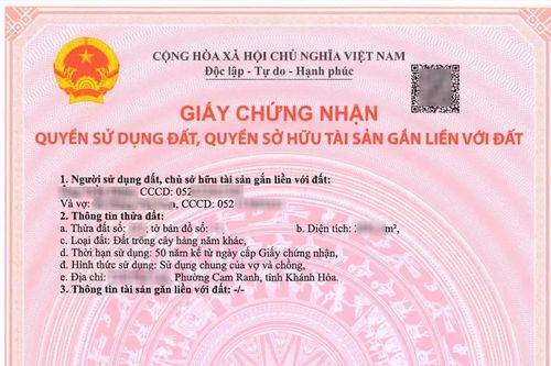 Phường Cam Ranh đã cấp 5 sổ đỏ đầu tiên cho người dân
