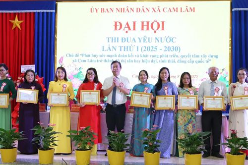 Đại hội thi đua yêu nước xã Cam Lâm lần thứ I, giai đoạn 2025 - 2030