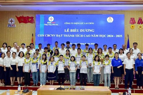 Công ty Điện lực Lai Châu: Biểu dương con cán bộ, công nhân viên đạt thành tích cao trong học tập