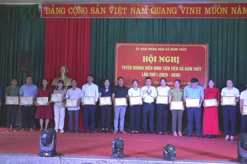 Hội nghị điển hình tiên tiến xã Đàm Thủy, giai đoạn 2020 - 2025