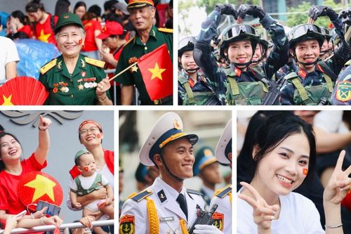 Những khuôn mặt rạng rỡ sáng bừng lễ tổng duyệt A80