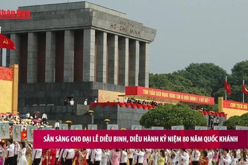 Sẵn sàng cho Đại Lễ diễu binh, diễu hành kỷ niệm 80 năm Quốc khánh