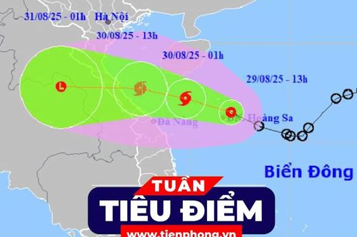 TIÊU ĐIỂM: Áp thấp nhiệt đới ở Biển Đông có thể sắp thành bão số 6, dự báo đổ bộ vào đâu?