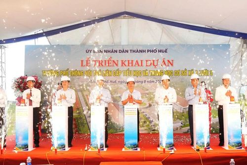 Huế khởi công hai trường nội trú liên cấp trị giá hơn 510 tỷ đồng tại vùng biên giới A Lưới
