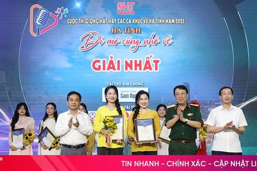 Trao giải Cuộc thi Giọng hát hay các ca khúc về Hà Tĩnh