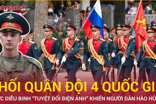 Ngắm trọn bước diễu binh của khối quân đội 4 nước tại Lễ tổng duyệt A80