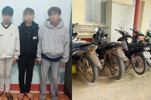 Triệt phá nhóm đối tượng thực hiện 7 vụ trộm cắp xe máy