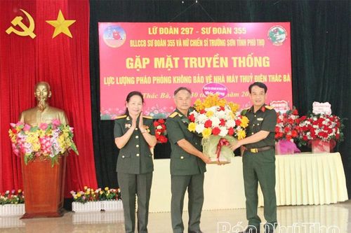 Gặp mặt truyền thống lực lượng pháo phòng không bảo vệ Nhà máy Thủy điện Thác Bà