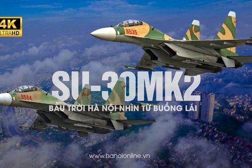 Toàn bộ một chuyến bay biểu diễn của Su-30MK2 trên bầu trời Hà Nội