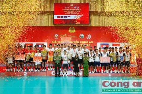 Giải bóng chuyền Công an, Cảnh sát quốc tế 2025: Đội Cảnh sát Indonesia xuất sắc đoạt chức vô địch