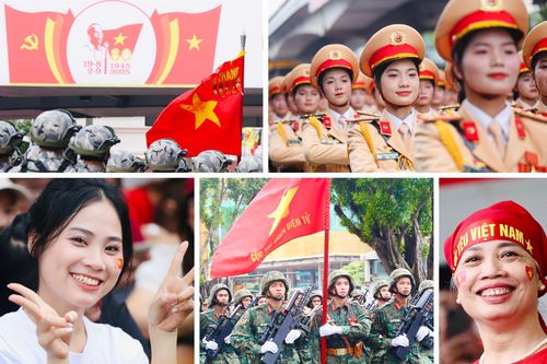 Sắc màu Tổ quốc nhuộm thắm bước quân hành