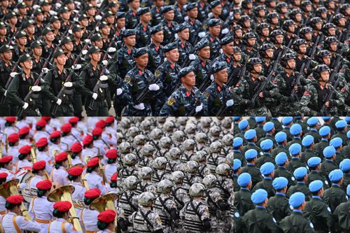 Những khung hình diễu binh mãn nhãn, đều tăm tắp ở Ba Đình