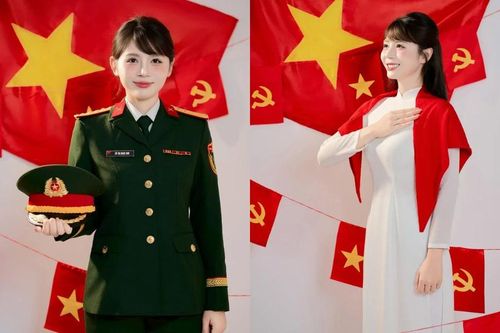 'Hot mom quân nhân' đẹp dịu dàng trong bộ ảnh chào Quốc khánh
