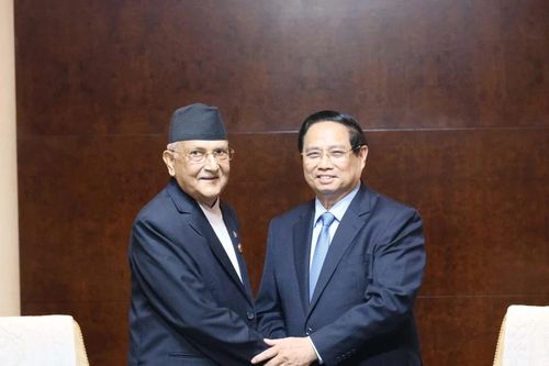 Thủ tướng Phạm Minh Chính hội kiến Thủ tướng Nepal Khadga Prasad Sharma Oli