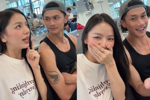 Cặp đôi hot nhất phim 'Mưa Đỏ' gây sốt với khoảnh khắc tại sân bay