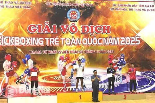 Đồng Nai giành 2 huy chương vàng Giải vô địch Kickboxing trẻ toàn quốc năm 2025