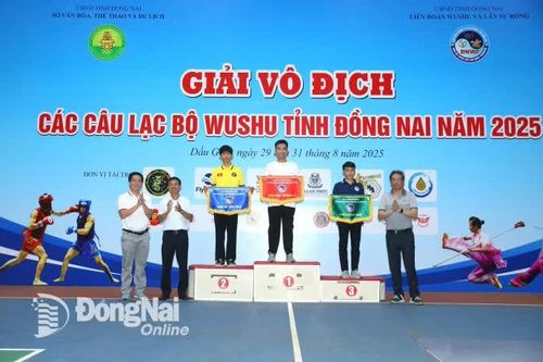 Trường Đại học Công nghệ miền Đông đứng đầu Giải vô địch các câu lạc bộ Wushu tỉnh Đồng Nai năm 2025
