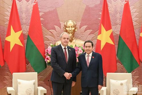 Chủ tịch Quốc hội Trần Thanh Mẫn tiếp Chủ tịch Hạ viện Cộng hòa Belarus Igor Sergeyenko