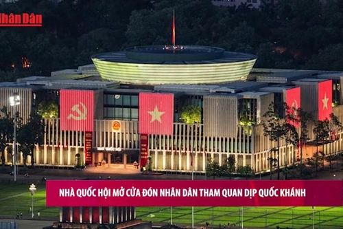Nhà Quốc hội mở cửa đón nhân dân tham quan dịp Quốc khánh