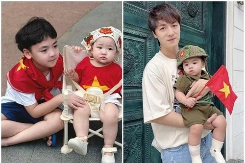 Ảnh 'đốn tim' của những 'mầm non yêu nước' trong showbiz Việt