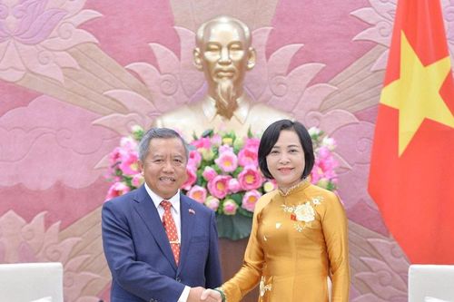 Phó Chủ tịch Quốc hội Nguyễn Thị Thanh tiếp Hội Hữu nghị Lào - Việt Nam