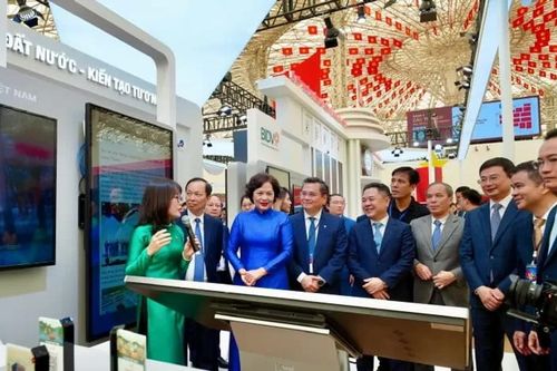 Vietcombank tham gia Triển lãm Quốc gia với chủ đề 'Kết nối công dân số, kiến tạo giá trị số'