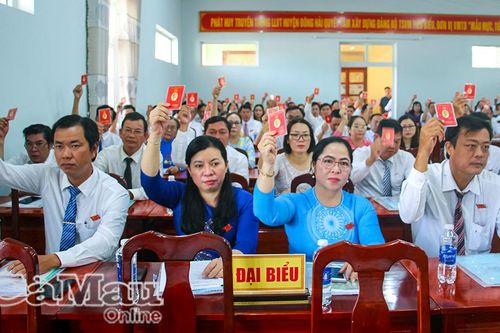 Cà Mau hoàn thành đại hội đảng bộ cấp cơ sở