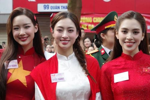 Dàn Hoa - Á hậu Việt rạng rỡ, tự hào góp mặt trong Đại lễ mừng 80 năm Quốc khánh