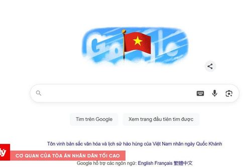 Google đổi doodle chào mừng Quốc khánh Việt Nam 2/9