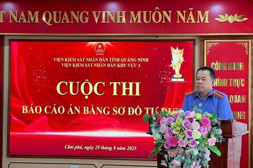 VKSND khu vực 3, tỉnh Quảng Ninh tổ chức Cuộc thi 'Báo cáo án bằng sơ đồ tư duy'
