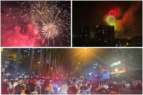 Pháo hoa rực sáng bầu trời, người dân nô nức đổ về các điểm bắn chào mừng ngày Quốc khánh