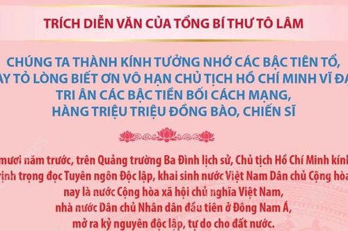 Nội dung chính trong diễn văn của Tổng Bí thư tại Lễ kỷ niệm 80 năm Quốc khánh