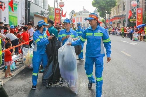 Đảm bảo công tác vệ sinh môi trường trong suốt quá trình phục vụ Đại lễ A80