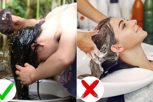 Tư thế gội đầu đúng giúp tóc chắc khỏe, hạn chế gãy rụng, khô xơ