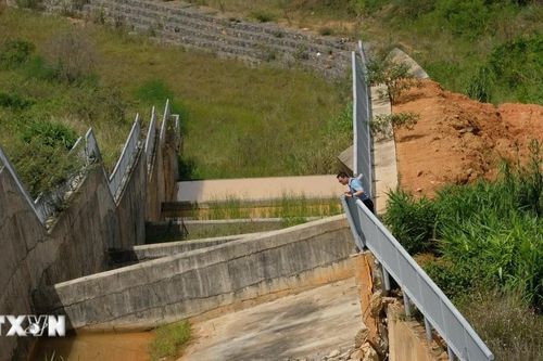 Dự án hồ chứa nước trăm tỷ tại Lâm Đồng bị xuống cấp sau sạt lở