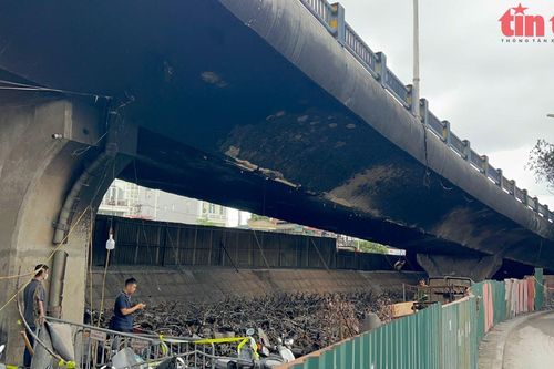 Hà Nội tổ chức giao thông trên nhánh Ramp CV1C hướng từ cầu Vĩnh Tuy đi đường Nguyễn Khoái