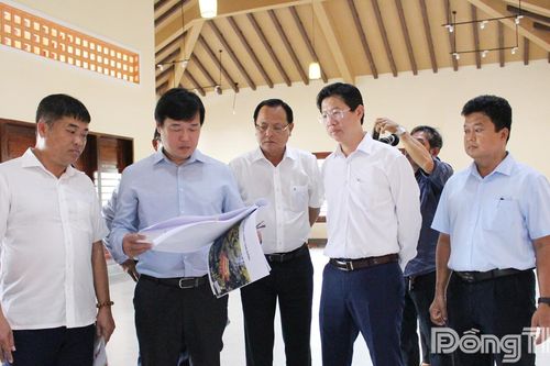 Bí thư Tỉnh ủy Lê Quốc Phong kiểm tra tiến độ thực hiện các công trình