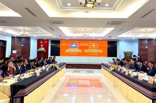Đoàn đại biểu các tỉnh Đông Bắc Campuchia thăm, làm việc tại tỉnh Gia Lai