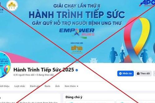 Cảnh báo fanpage giả mạo giải chạy ủng hộ bệnh nhân ung thư nghèo