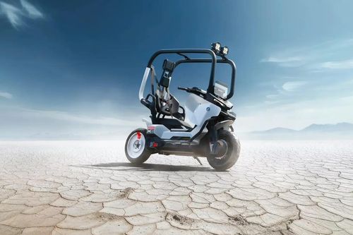 BMW CE Vision - xe hai bánh chạy điện gắn khung chống lật