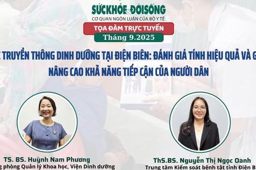 Tọa đàm trực tuyến 'Công tác truyền thông dinh dưỡng tại Điện Biên: đánh giá tính hiệu quả và giải pháp nâng cao khả năng tiếp cận của người dân'