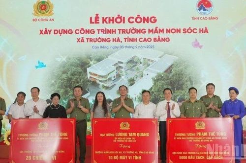 Cao Bằng: Khởi công xây dựng Trường mầm non Sóc Hà