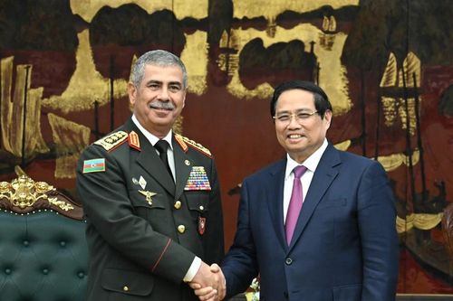 Thủ tướng Phạm Minh Chính Bộ trưởng Bộ Quốc phòng Azerbaijan Zakir Hasanov