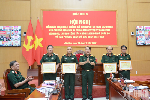Quân khu 5: Tổng kết thực hiện Chỉ thị số 169 giai đoạn 2021-2025