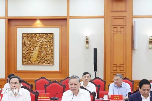 Tổng Bí thư chủ trì cuộc làm việc của Bộ Chính trị với Ban Thường vụ Đảng ủy Mặt trận Tổ quốc