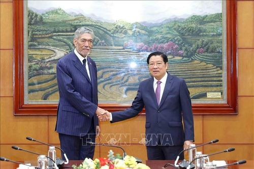 Trưởng ban Nội chính Trung ương tiếp Tổng Bí thư Đảng Phong trào cánh tả thống nhất Cộng hòa Dominica