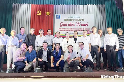 Đồng Tháp: Giao lưu âm nhạc 'Giai điệu Tổ quốc'