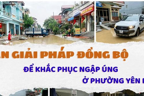 Cần giải pháp đồng bộ để khắc phục ngập úng ở phường Yên Bái