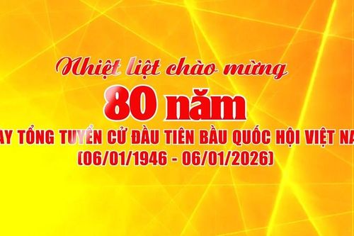 Công bố mẫu biểu trưng kỷ niệm 80 năm Ngày Tổng tuyển cử đầu tiên bầu Quốc hội Việt Nam